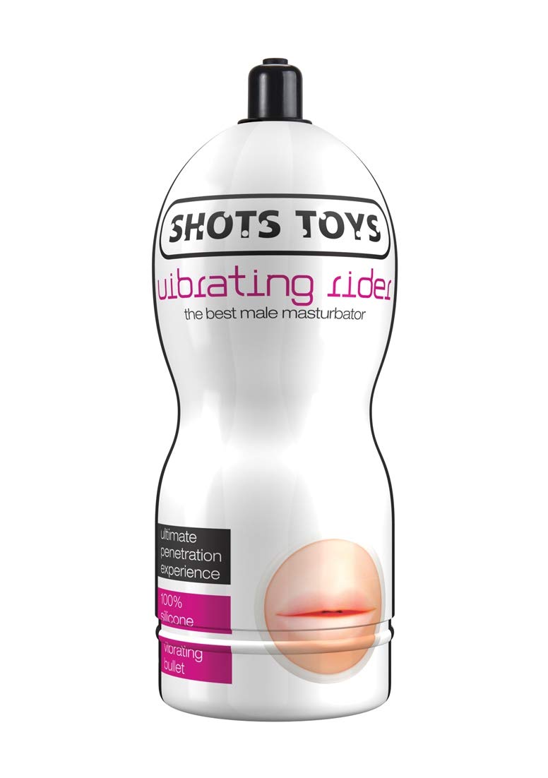 Shots Toys Realskin Vibrating Easy Rider Masturbator Mouth