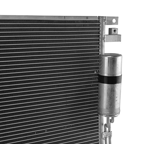 Image of TRQ A /C Condenser and Receiver Drier Assembly Compatible with 05-21 Nissan Frontier 05-15 Xterra 05-12 Pathfinder 09-12 Suzuki Equator