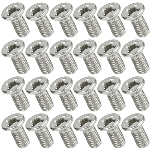 24 Pack 93600-06014-0H Car brake disc rotor screws, brake rotor retaining screw for front and rear, brake hardware kit fit for Hon-d* Acu-r* Hyun-da* Maz-d*