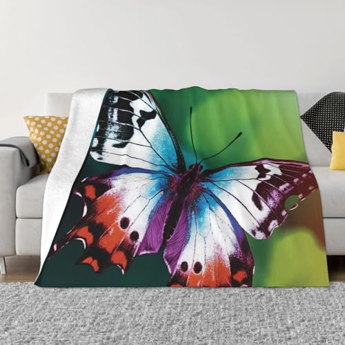 Couverture pour canapé papillon flanelle 127x101 cm microfibre