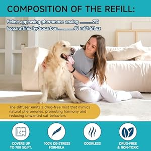 Dog Calming Diffuser Refills  4 Pack Dog Pheromones Calming Diffuser for Dog Anxiety Relief Dog Pheromone Diffuser 120 Days Pheromone Diffuser to Calm Dogs Fits All Common Diffuser Heads  Cucciolini Doodles Dog calming diffuser refills  4 pack dog pheromones calming diffuser for dog anxiety relief dog pheromone diffuser 120 days pheromone diffuser to calm dogs fits all common diffuser heads   cucciolini doodles