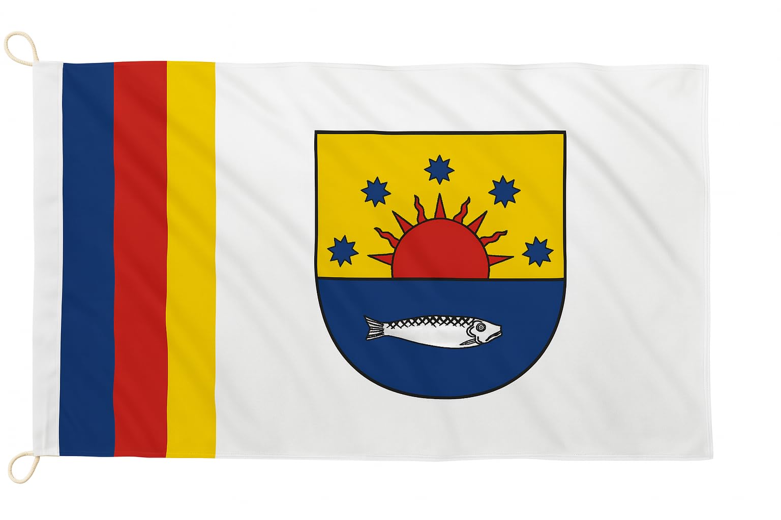 Drapeau de l'Est Sylt emblème régional soleil hareng 90x60cm