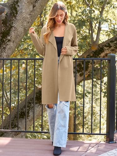 LILLUSORY Women's Long Cardigan Sweaters Oversized Fall Dressy Coatigan Jackets Trendy Knit Winter Coats4
