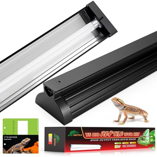 Haceryc UVB Light for Reptile 24W, T5 UVB Reptile Light Fixture HO Combo Kit with Test Sensor Cards, 22" High Output Reptiles Light Bar UVA UVB Desert Lamp for Turtle Lizard Bearded Dragon Tank - image 8