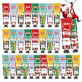 Handcreme weihnachtsgeschenke Kleine Dankeschön Geschenke | 40 Stück Geschenke für Frauen Männer, Handcreme Mini Geschenkset für Trockene Rissige Hände Fuß - Geschenke für Kollegen Mama Freundin