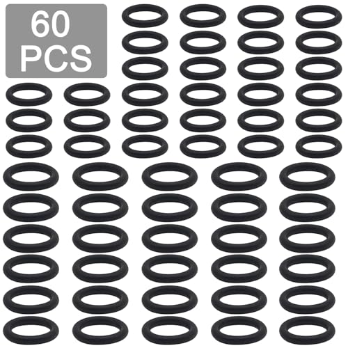 60 Pcs Power Pressure Washer O-Rings Replacement for 1/4 inch, 3/8 inch, M22 Quick Connect Coupler, Power Pressure Washer Hose O-Rings Set for Sealing Maintenance