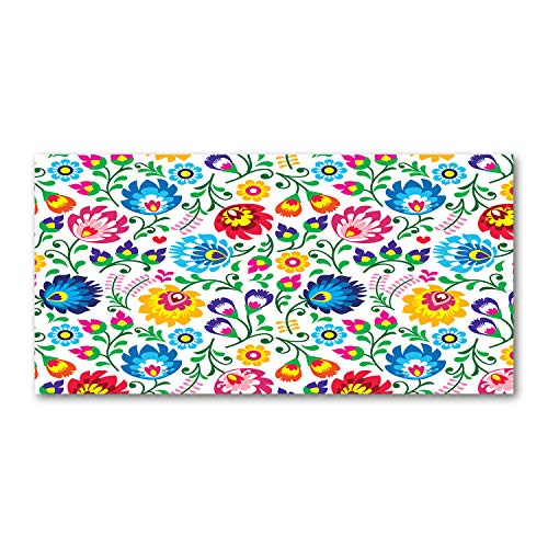 Dosseret en verre 140x70cm style ethnique pour sublimer l'espace cuisson de votre cuisine