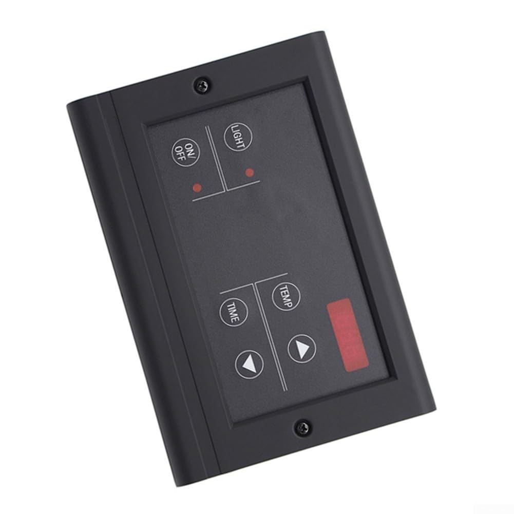 Contrôleur de sauna numérique mural Panneau de commande Boîtier ABS Thermostat -12 heures Minuterie 35-99 °C Régulateur multifonctionnel hammam