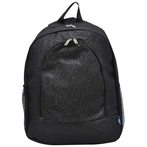 Ngil Canvas School Backpack (Glitter-Black) #TOP1