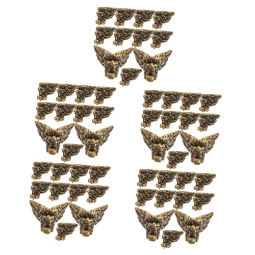 Protection d'angle pour boîtes à bijoux en bois au design lions vintage - 2
