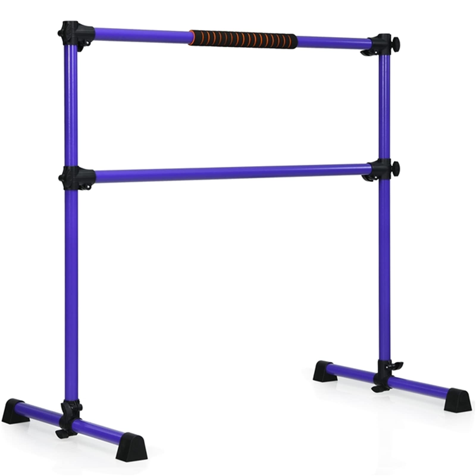 DREAMADE Sbarra Danza Classica Portatile e Regolabile in Ferro, Sbarra da Balletto per Casa o Studio, Portata Max 50kg (Viola con Schiuma)