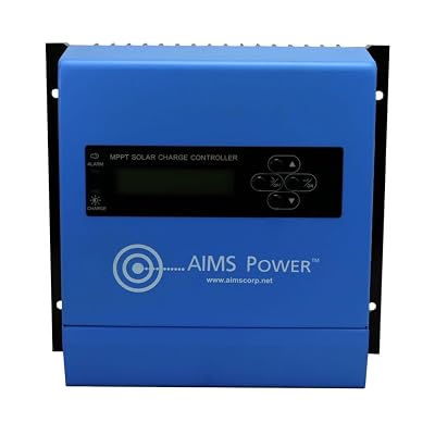 Aims Power SCC30AMPPT 30 AMP Solar Charge Controller, 12V or 24 Volt Solar Systems; 4 Stage Charging; Battery Type Selector; Stackable; Over Temp Protection