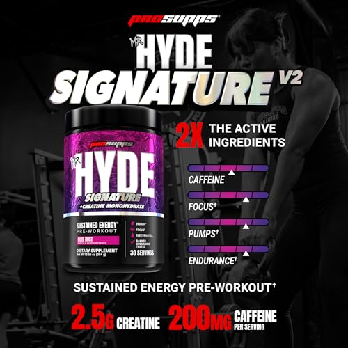 Image of ProSupps Mr. Hyde Signature V2, Pre Workout Powder with Creatine, Beta Alanine & Caffeine - Performance, Energy & Hydration - Clean Fitness & Gym Supplements for Men & Women (Pixie Dust, 30 Servings)