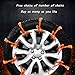 Car Snow Tire Chains for Honda HR-V 2023 2024 2025 Reusable Anti Snow Chains Adjustable Anti Skid Tire Chains Portable Non-Slip Tyre Emergency Straps,40-Normal