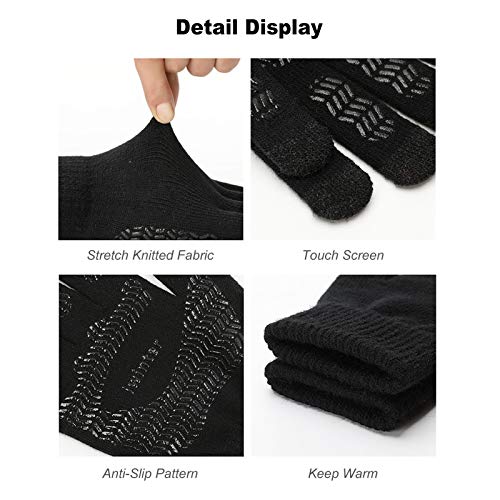 Zwbfu de inverno para homens e mulheres Tela sensível ao toque antiderrapante gel de silicone mangui
