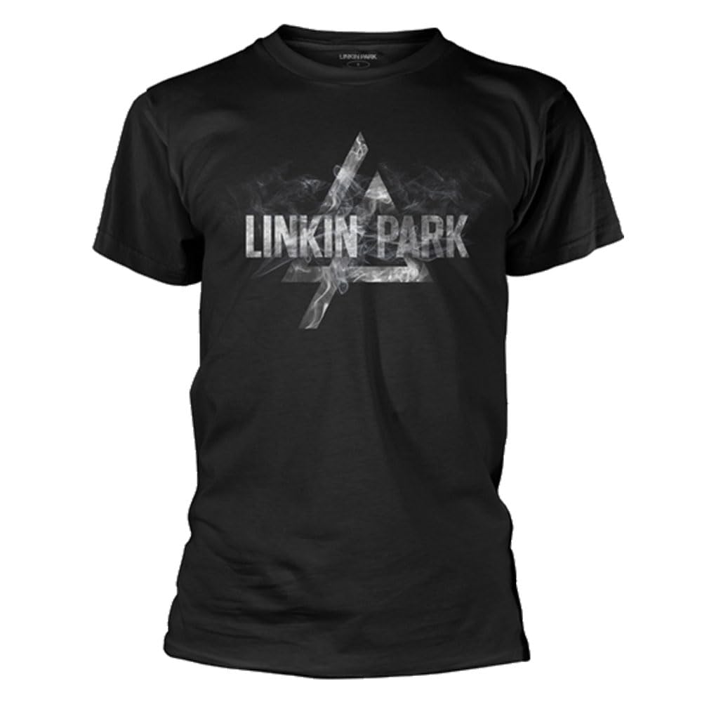 Linkin Park Men's Black Smoke Logo T Shirt Xxl