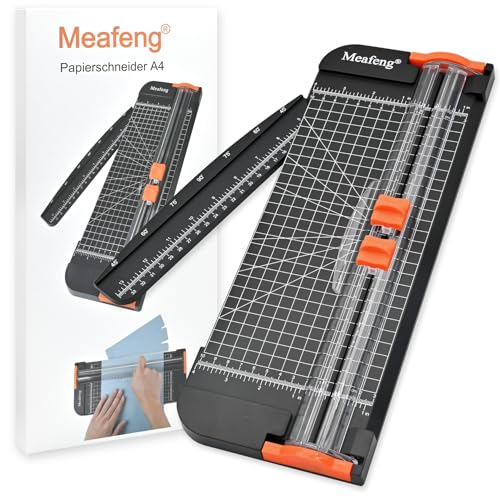 Meafeng® Papierschneider A4 mit 2 Klingen Papier...