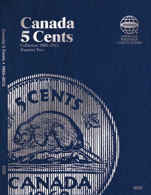Whitman Coin Folder Album – Canadian 5 Cents 1965-2012...