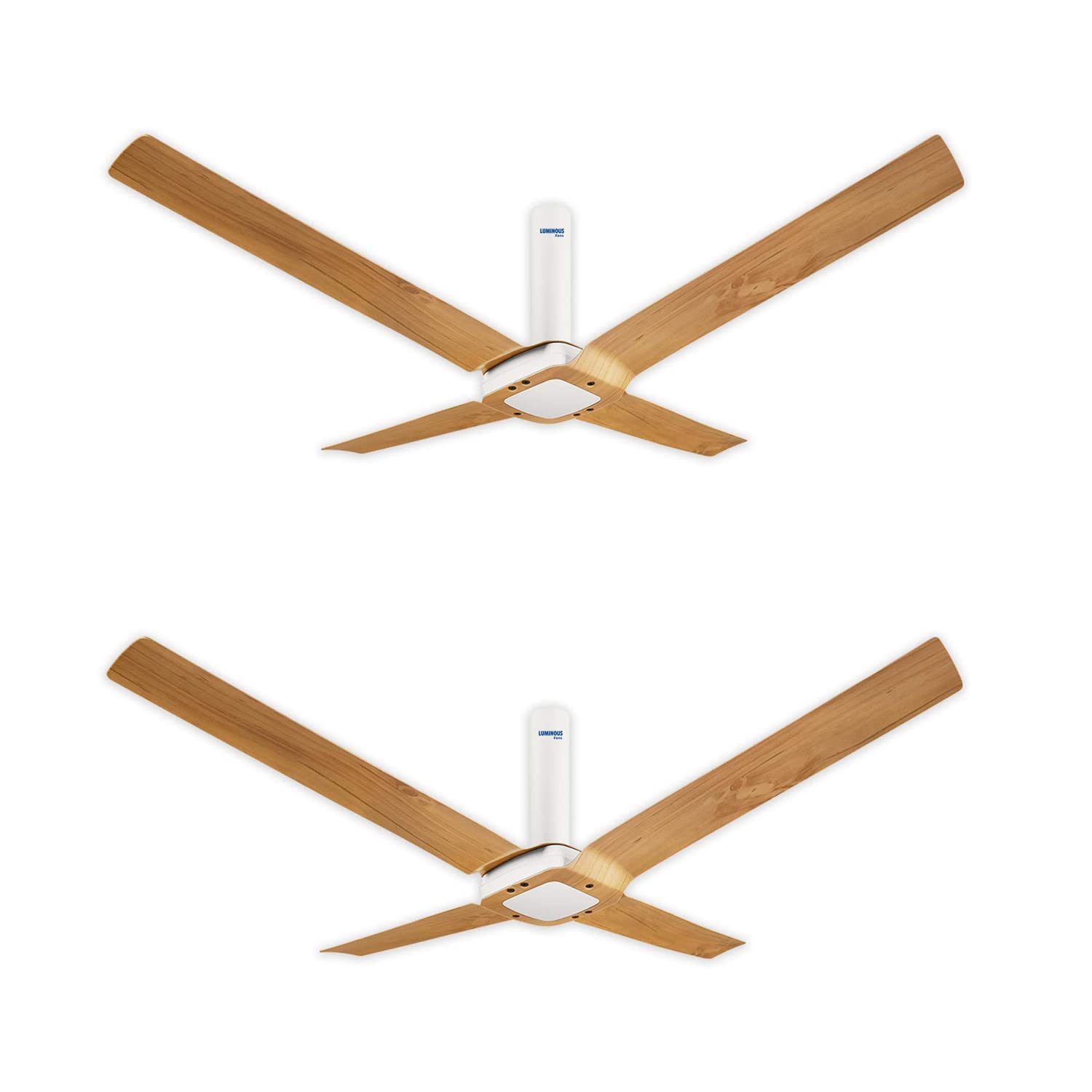 RR Signature New York Madison 1300mm Ceiling Fan for Home and Office (3 + 2 Year Warranty, Pine Wood, Pack of 2)