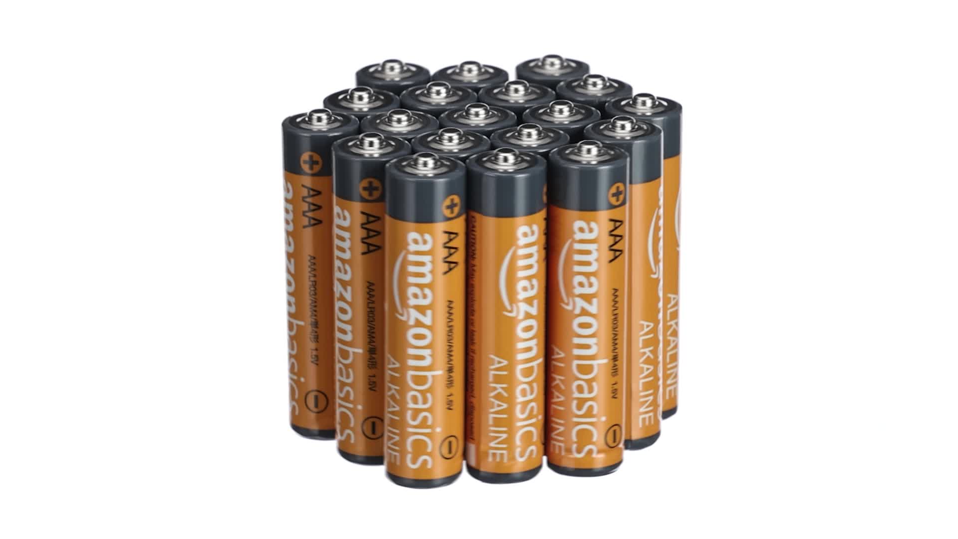 KAMCY 24 Batterie Alcaline AAA 1.5V – 1400 MAh, Lunga Durata E Conservazione 10 Anni – Senza Mercurio