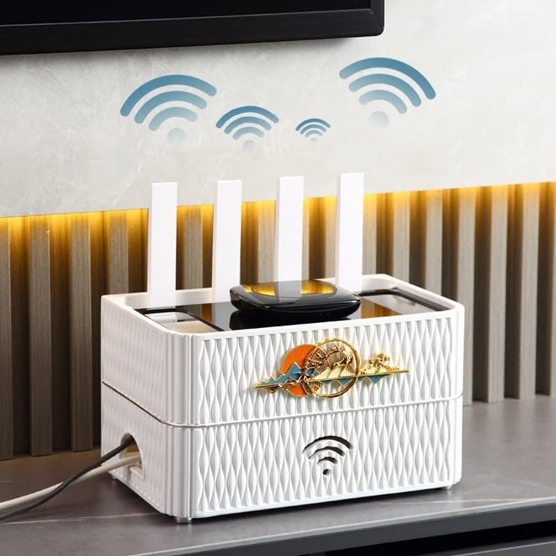ケーブル管理ボックスルーター収納ボックスライト高級モダンホテルリビングルームテレビキャビネットプラグ列収納と仕上げワイヤー管理ボック