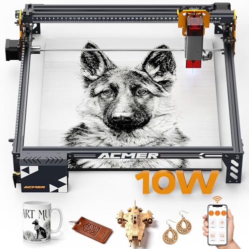 ACMER P1 S Pro 10W Laser Engraver (380x370mm), WiFi, Class 1