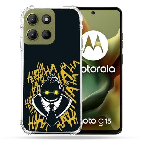 Coque Motorola G15 antichoc Cokitec résout les risques de casse avec le style Manga Kuro Noir