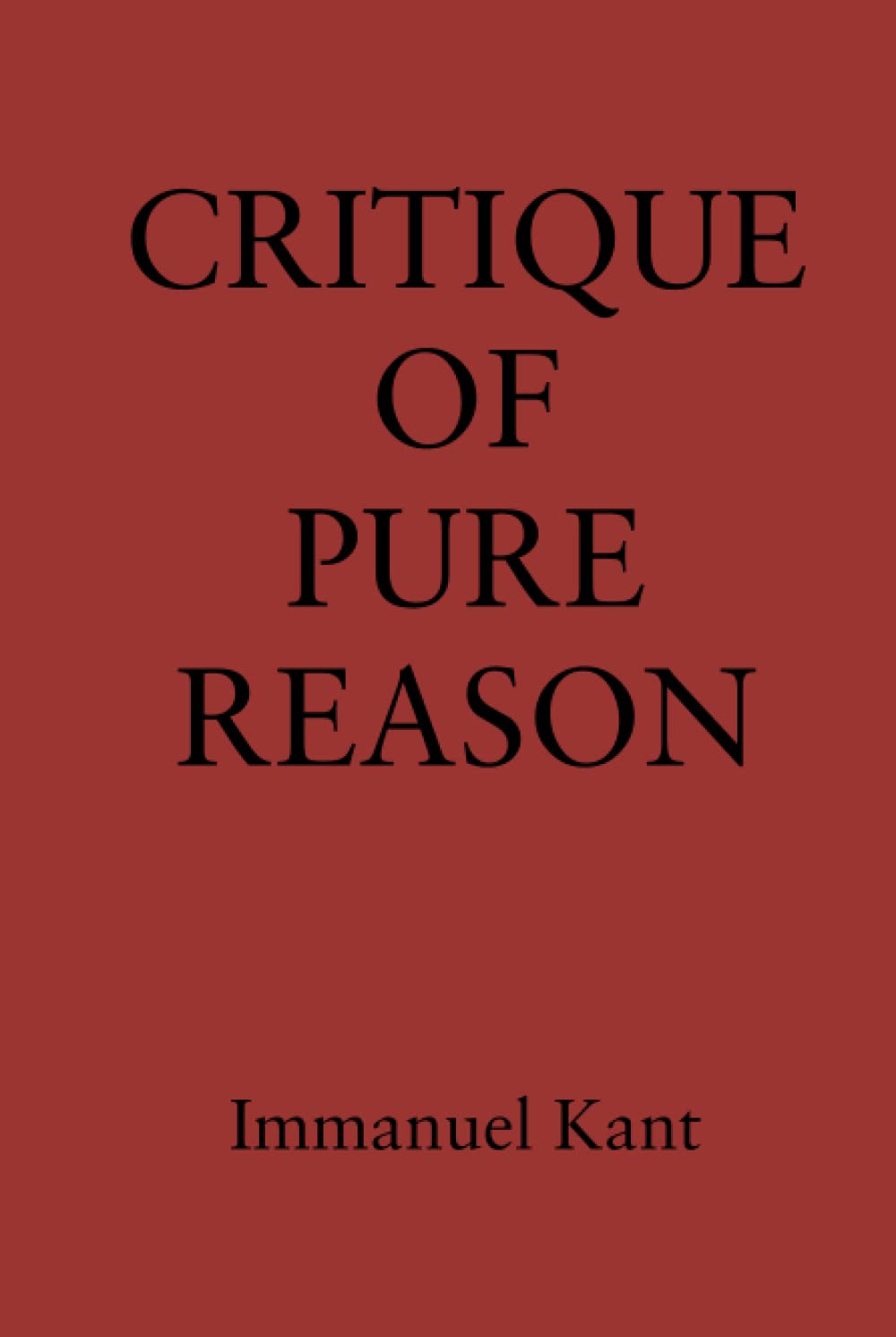 Critique of Pure Reason