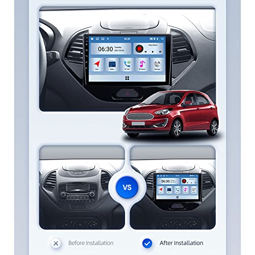 Autoradio Double Din pour Ford Figo : trajets connectés en Android Auto - 2