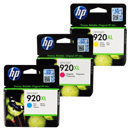 ElectricalCentre HP Officejet 920XL 3 Inkjet Ink Cartridge Colour Combo Value Pack - Cyan Magenta Yellow