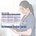 IV (Intravenous) Solution Reference Horizontal Badge Card - Excellent Resource for Nurses, Nursing Clinicals, and RN Students - Great Nursing School Supplies and Accessories