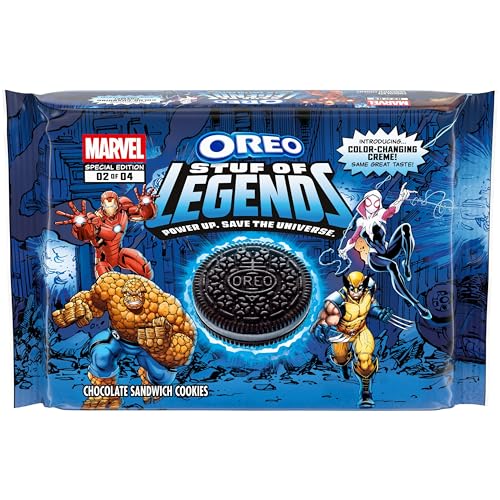 MARVEL OREO Stuf of Legends Chocolate Sandwich Cookies, Special Edition, 10.68 oz