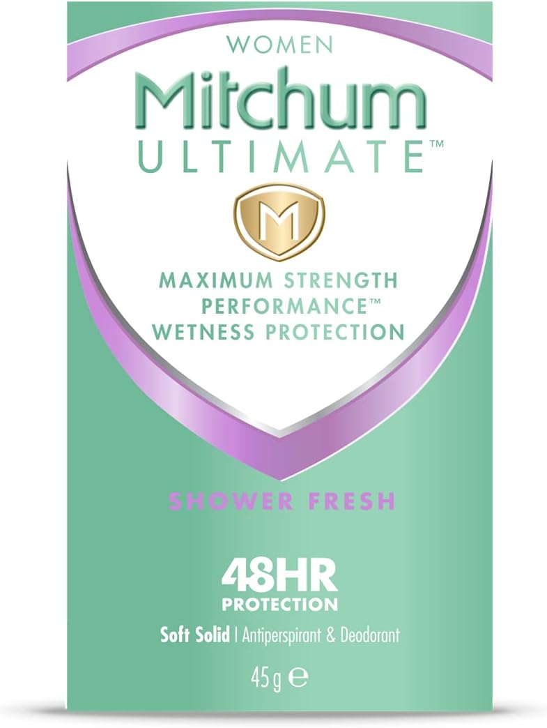 Mitchum Ultimate Women 48HR Protection Soft Solid Shower Fresh Antiperspirant & Deodorant 45 g