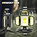 Yzoni Rechargeable Work Light, 30W 3000Lumen LED Work Light with 5 Modes, Battery Powered Magnetic Lights with 360°Rotate Foldable Design, Job Site Lighting for Car Repair, Garage, Workshop, Camping