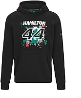Vista 1 de Mercedes Benz AMG Petronas F1 Men's Lewis Hamilton #44 Hooded Sweatshirt - Black