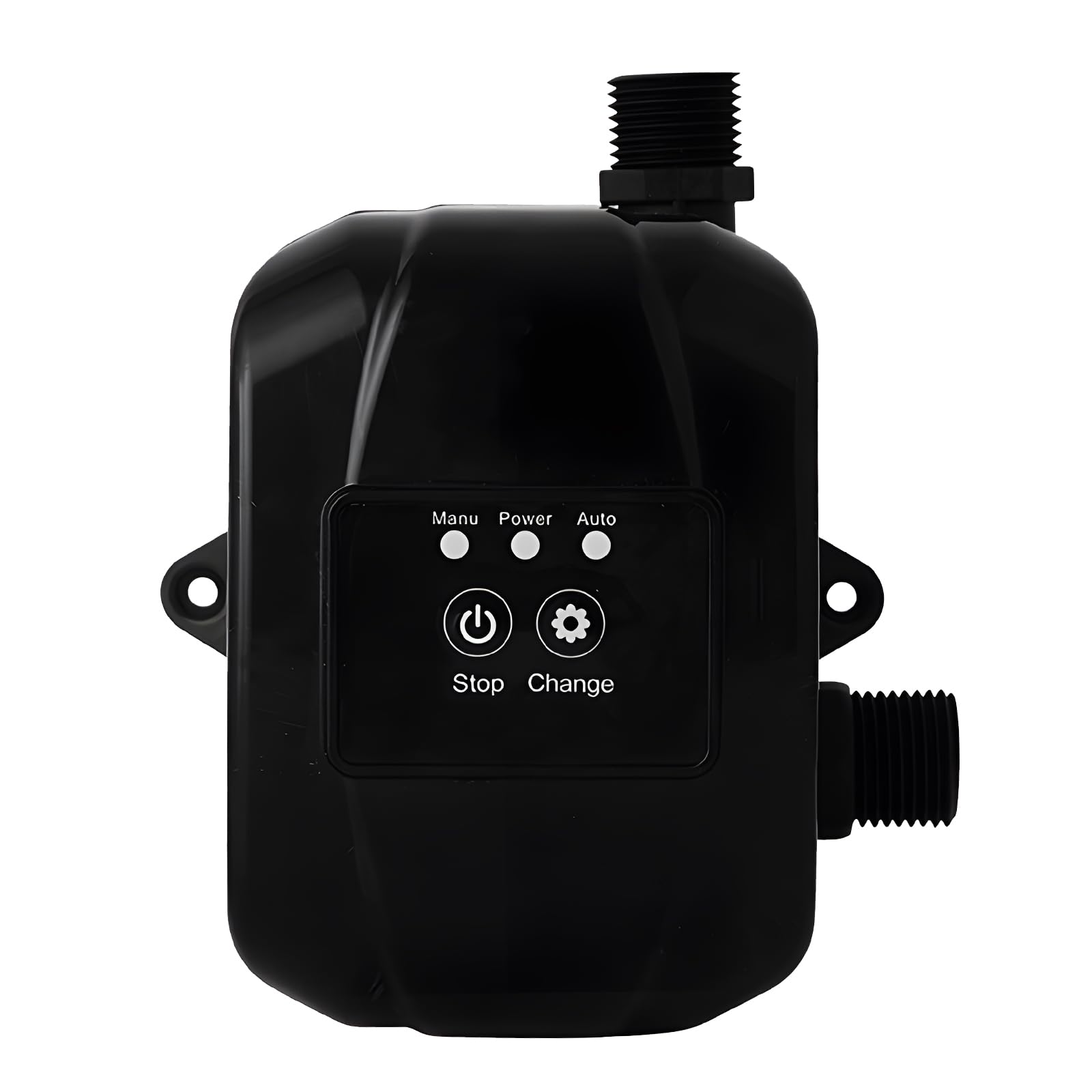 Pompe de surpression d'eau domestique 24 V, surpresseur de pression d'eau de douche automatique, pompe de circulation d'eau silencieuse avec adaptateur secteur, économie d'énergie (Noir)