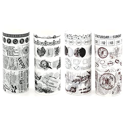 20 Rollen Washi Masking Tapes Set Dekorative Klebebänder für Bullet Journal Planer Thanksgiving DIY Decor Crafts Arts Scrapbooking (A20) Cover