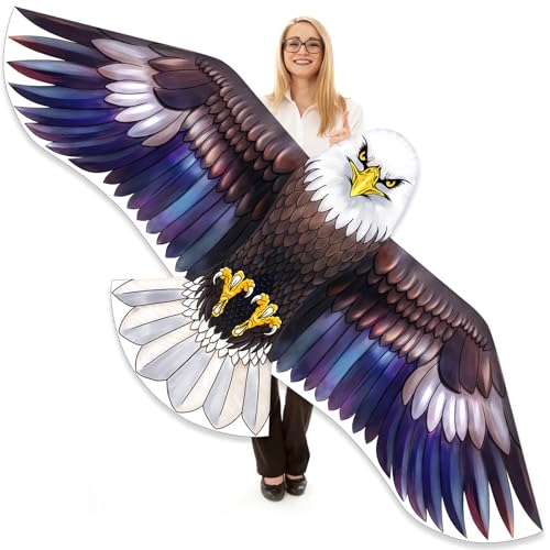 Mint's Colorful Life Bald Eagle Kite for Adults and Kids, Huge Kite with 78