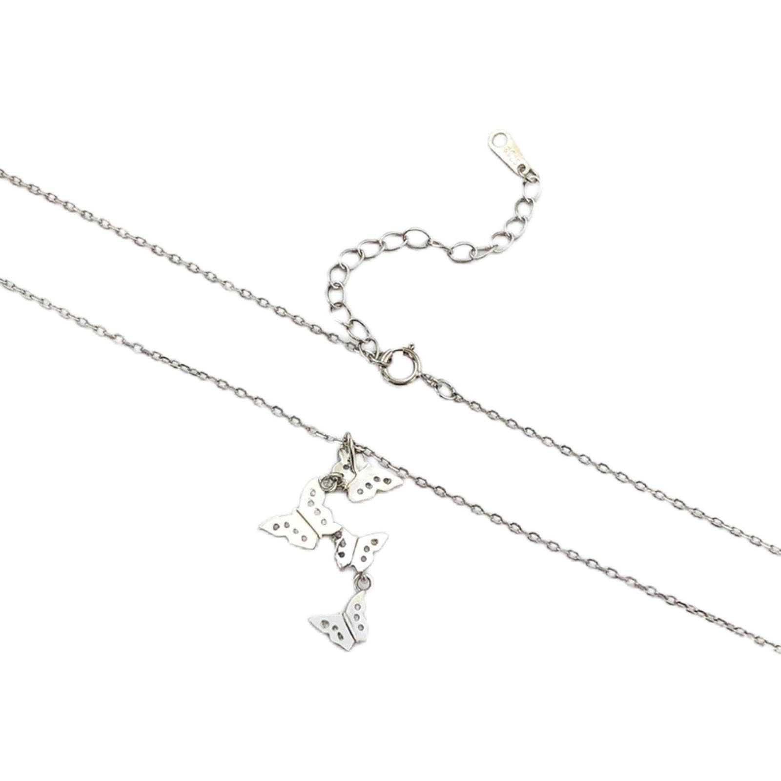 Collier papillon argent LXGGUC l'accessoire idéal pour vos banquets - 8