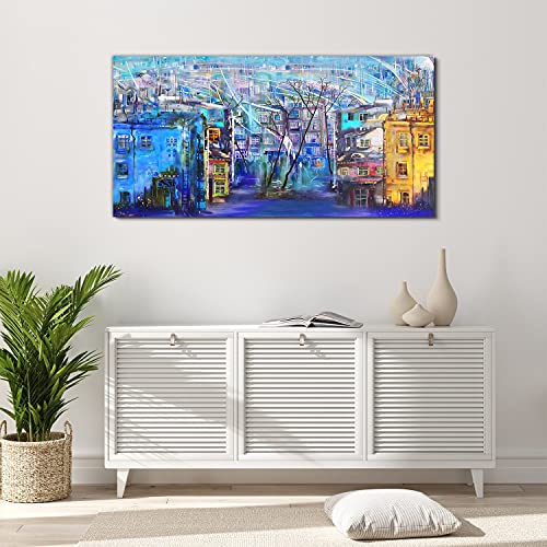 Photo acryl salon de prestige city architecture 120x60cm finition premium