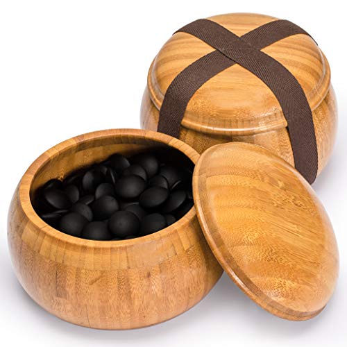 Juego de Mesa Go con Tablero Reversible y Piedras Yunzi miniatura 3