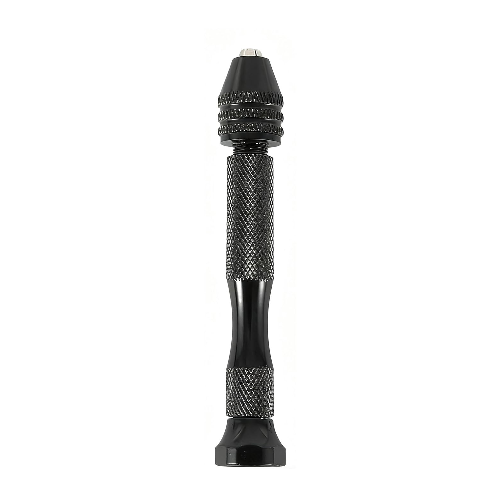 Mandouer Precision Hand Drill with Pin Vice Chuck, 0.3-3.0mm Mini Drill for Craft Jewellery Making, Resin and Model Building (Black)