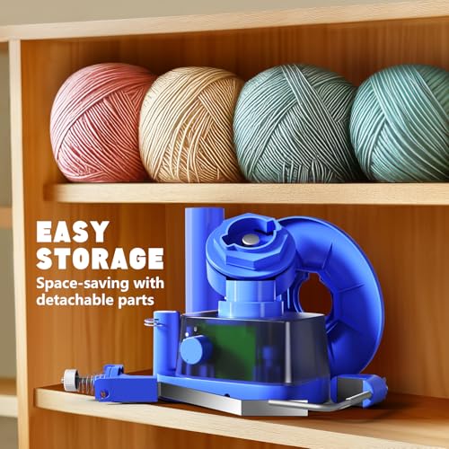 Image of Yarn Winder | Electric Yarn Ball Winder, 13oz Dual Strong Tension Knit Spinner for Crocheting, Automatic Crochet Wheel for Knitting Mothers Day Birthday Gift, Swift Weaving Ball Yarning Cake Roller