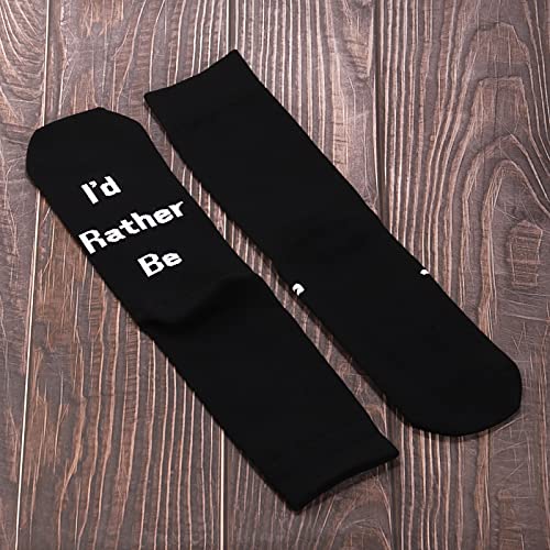 G2TUP Skiing Socks Skier Gift Snowboarder Casual Socks for Snowboarding Lovers I’d Rather Be Snowboarding4