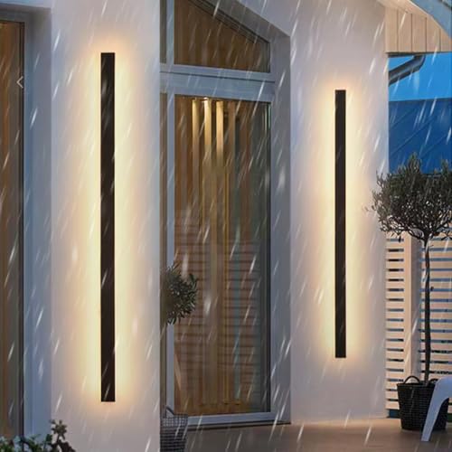 Applique murale LED étanche 150cm au design moderne noir minimaliste