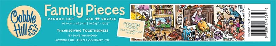 Cobble Hill Family Piece's 350 Puzzle - Thanksgiving Togetherness - Sample Poster Included