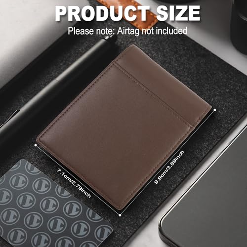 GoodtoU Mens Wallet Bifold Wallets for Men - Leather Wallet RFID Blocking Minimalist Wallet with 13 Credit Cards 1 ID Window (Coffee)3