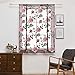 Wankd Tenda a pacchetto trasparente con fiori di peonia, 80 x 140 cm