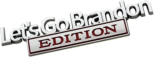 Miniatura 2 de 2 calcomanías de letras elevadas en 3D de Let's _Go_Brandon, emblemas de repuesto para defensa, para vehículos, camiones, SUV, decoración de puerta,