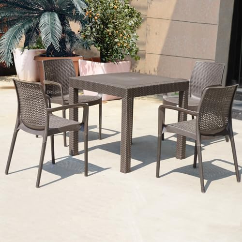 DIMAR GARDEN 5 Piece Patio Dinning Chairs Set, 31.5